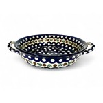 419 Bunzlau Ronde Schaal 70X Flower Tendril Ø 21 cm 2nd qlty Bakvormen